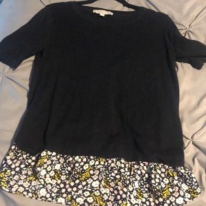 Mixed Media short sleeve top